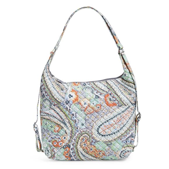 Women\'s Cotton Convertible Backpack Shoulder Bag, Citrus Paisley - Recycled? main image 4